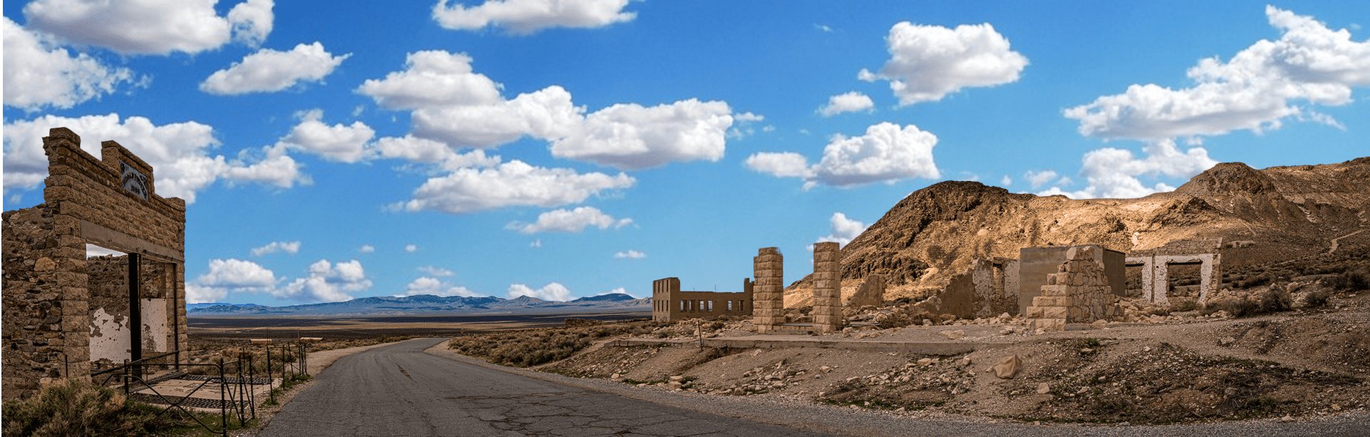 Rhyolite ghost town near Beatty, Nevada