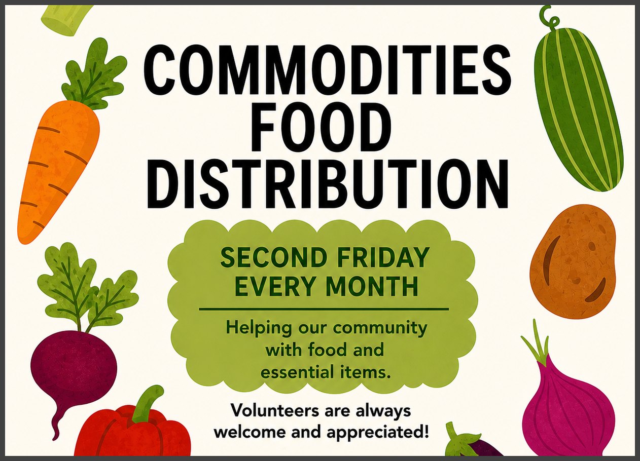 Beatty Baptist Church food distribution